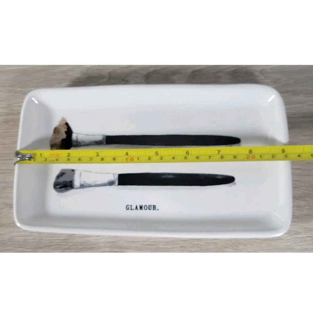 Rae Dunn Glamour Make up Brush plate